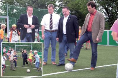 Erffnung des DFB-Minispielfeldes in Lbbenau
